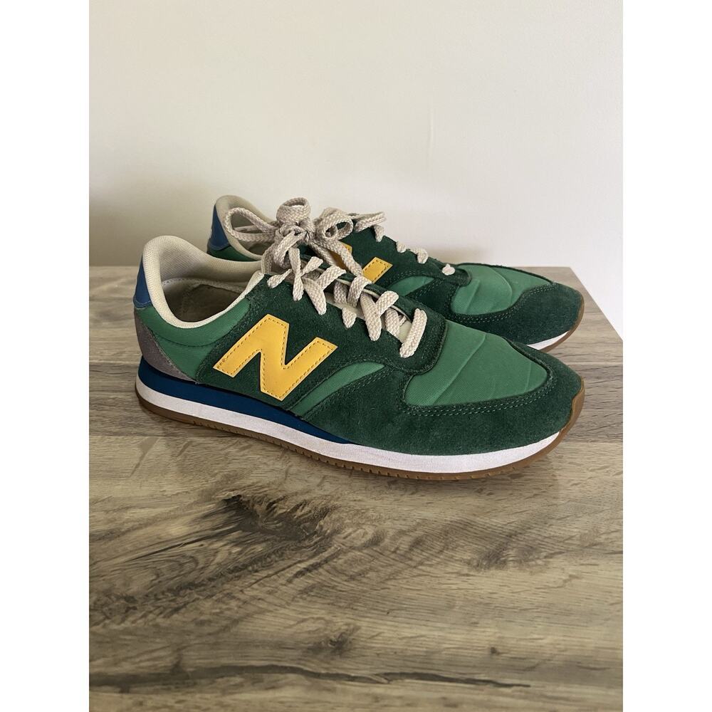 NEW BALANCE - 420GVD - GREEN YELLOW BLUE- SIZE 9.5 Lace up Sneakers EUC